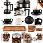 ست هدیه دمنوش دینال با فرنچ پرس ۳۵۰ میلی‌لیتری و سینی چوبی۲۲ - تصویر 3