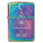 فندک زیپو (Zippo) مدل 49061 – طرح هولوگرافیک با حکاکی نمادیک