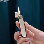 فندک لایتر مدل سفید طلایی - تصویر 2