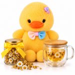 ست هدیه جوجه زرد با فنجان دوجداره و دمنوش بابونه12 - تصویر 3