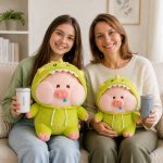 💚🐷 ست من و مامانم؛ دو عروسک و دو تراول ماگ Mom & Me Plush & Travel Mug Set - Image 2