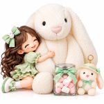 ست هدیه خرگوش جلی کت دینال مدل Mint Bunny؛ هدیه‌ای لطیف و دوست‌داشتنی19