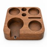 استند چوب گردو تجهیزات باریستا سایز 51 میلی‌متر | Walnut Coffee Station 51mm